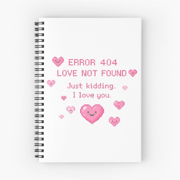 Item preview, ERROR 404 Love Not Found – Just Kidding I Love You | Cute Pixel Heart Gift designed and sold by Style-X.