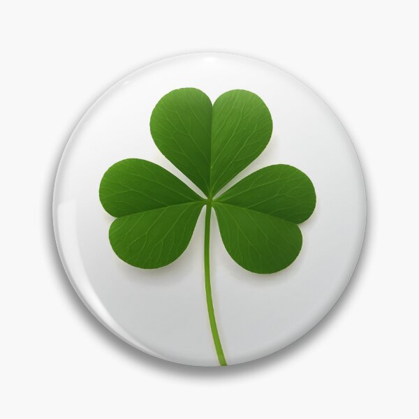 Item preview, Three-Petaled Clover Illustration on White Background – Botanical Minimalist Design designed and sold by EmeraldeaArt.
