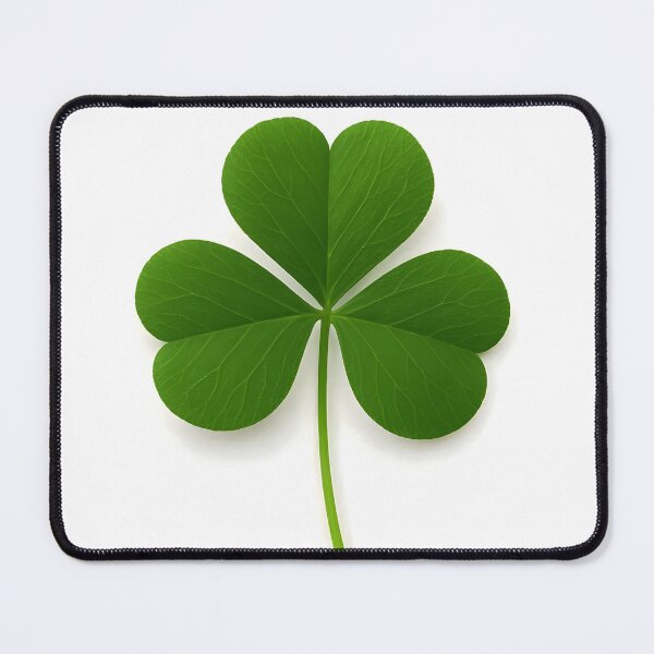 Item preview, Three-Petaled Clover Illustration on White Background – Botanical Minimalist Design designed and sold by EmeraldeaArt.