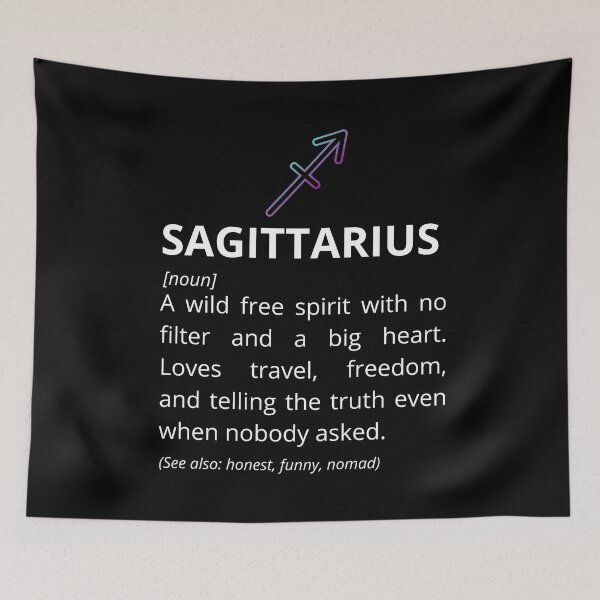Item preview, Sagittarius Definition - Funny Zodiac Dictionary Gift designed and sold by Freddie's Design Studio.