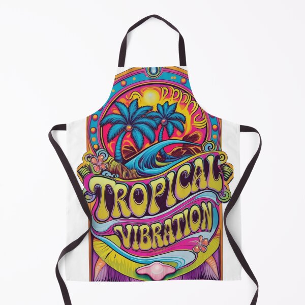 Item preview, Tropical Vibration Retro Beach Music Festival Poster designed and sold by Electric Roots Studio.