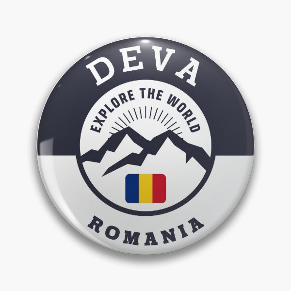 Item preview, Deva Romania | Black and White Travel Crest designed and sold by World Designs.