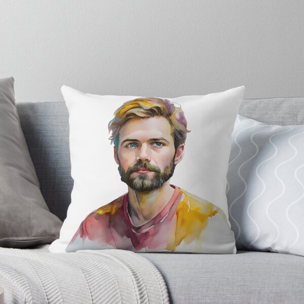 Item preview, Men Colorful Creations Fun Whimsy Watercolor Design Portrait designed and sold by ART ATTACK ZONE.