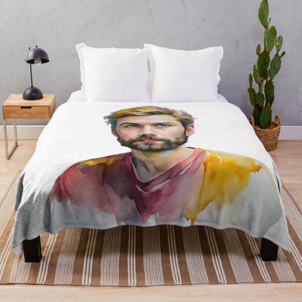 Item preview, Men Colorful Creations Fun Whimsy Watercolor Design Portrait designed and sold by ART ATTACK ZONE.