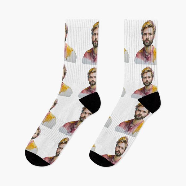 Item preview, Men Colorful Creations Fun Whimsy Watercolor Design Portrait designed and sold by ART ATTACK ZONE.