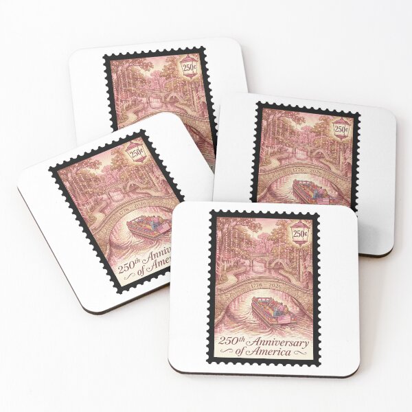 Item preview, 250th Anniversary America San Antonio Riverwalk Stamp Art designed and sold by G350.