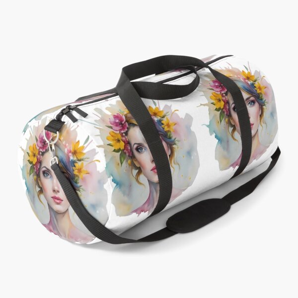 Item preview, Woman Colorful Creations Fun Whimsy Watercolor Design Portrait designed and sold by ART ATTACK ZONE.