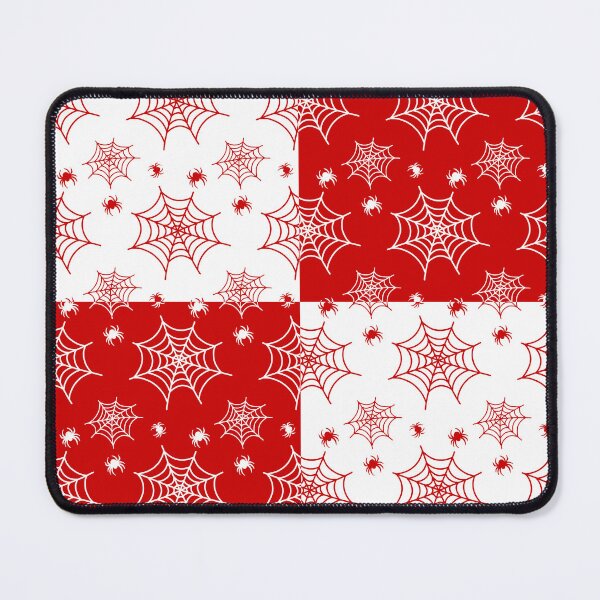 Item preview, White and red interchange web pattern designed and sold by serenebookworm.