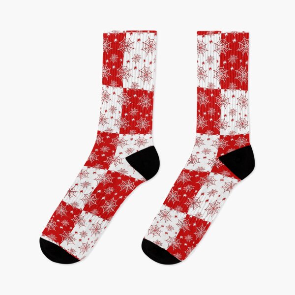 Item preview, White and red interchange web pattern designed and sold by serenebookworm.
