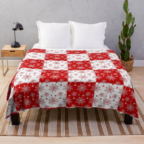 Item preview, White and red interchange web pattern designed and sold by serenebookworm.