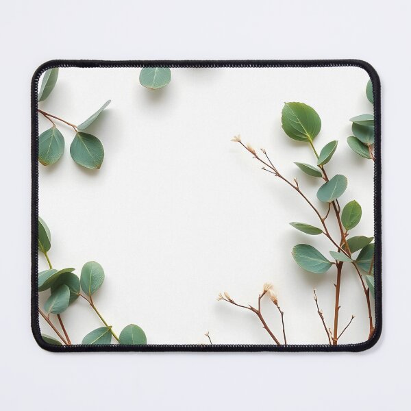 Item preview, Fresh Eucalyptus – Minimal Branches on White designed and sold by EmeraldeaArt.
