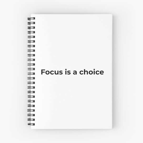 Item preview, Focus Is a Choice – Minimalist Motivation Quote designed and sold by AXIS-EQUILIBRIO.