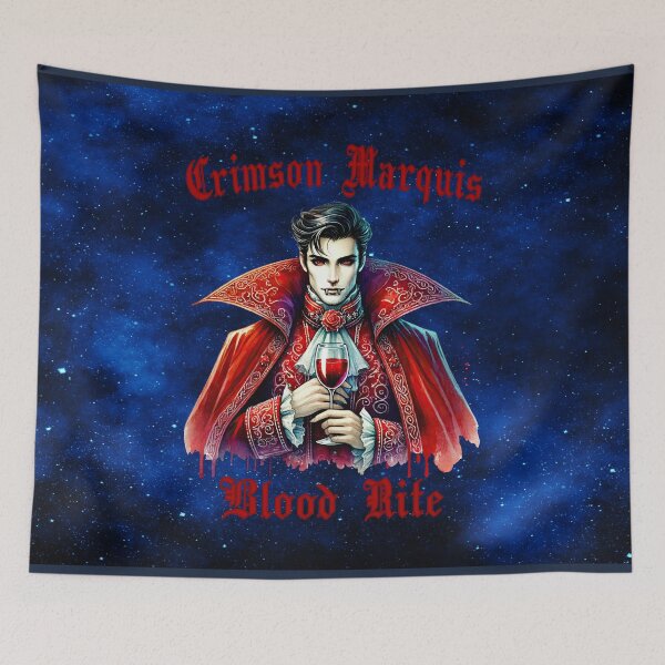 Item preview, Crimson Marquis – Gothic Vampire Blood Rite Art designed and sold by MysticOzzy.