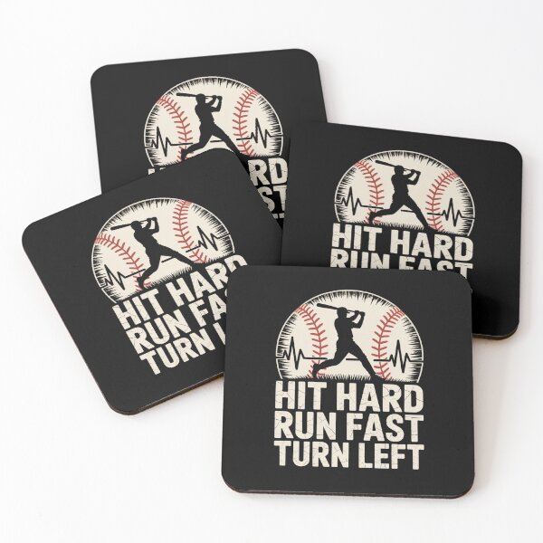 Item preview, Hit Hard Run Fast Grow Left Baseball Player designed and sold by ZACK ART.