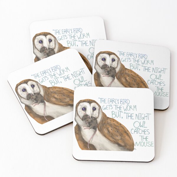 Item preview, The Night Owl Catches the Mouse designed and sold by Gwynnerohrs.