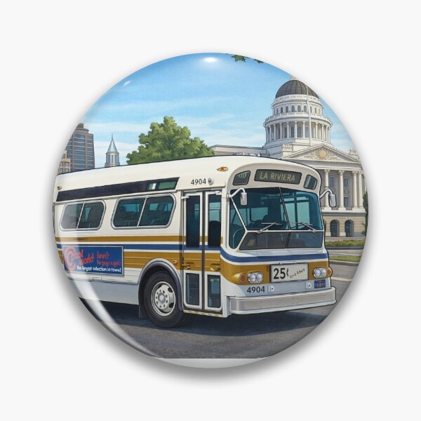 Item preview, Sacramento skyline. With 1973 Flxible Sacramento Regional Transit  designed and sold by StopRequest.
