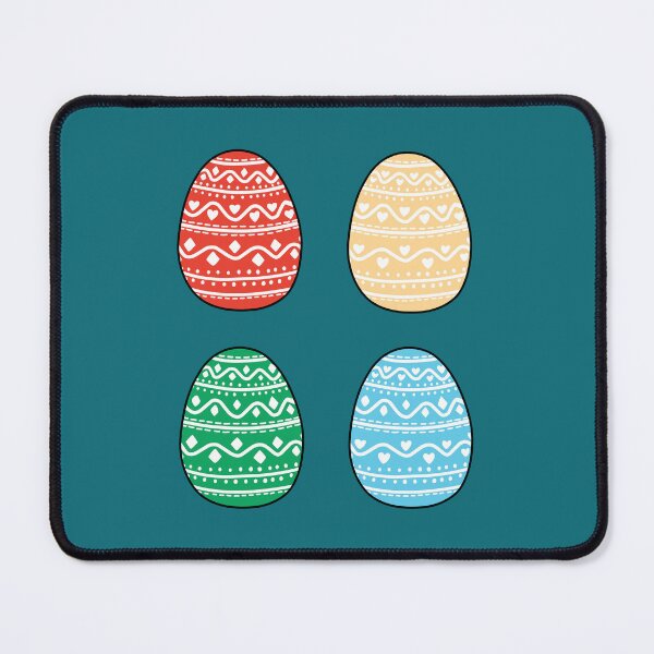 Item preview, Colorful Easter Eggs with White Decorations designed and sold by elizasunnycolor.