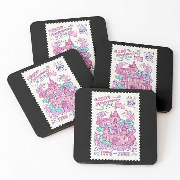 Item preview, 250th Anniversary of Fun Waterpark Castle Stamp Art designed and sold by G350.