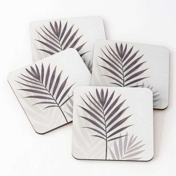 Item preview, Violet Leaves Sunlit Shadows on Beige designed and sold by EmeraldeaArt.
