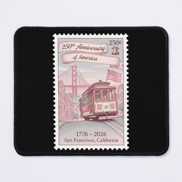 Item preview, 250th Anniversary USA San Francisco Cable Car Stamp designed and sold by G350.
