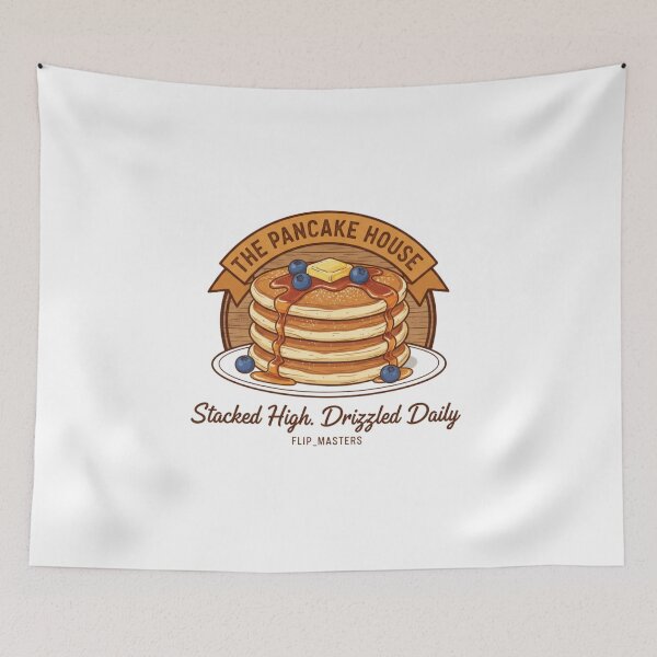 Item preview, Retro Pancake House Stacked High - Vintage Breakfast Foodie Art designed and sold by Wear Sculpt.