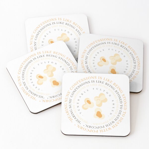 Item preview, Ven. Fulton Sheen "Popcorn Confessions"  designed and sold by Sass of the Saints.