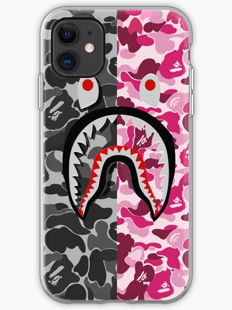 bape pink shark