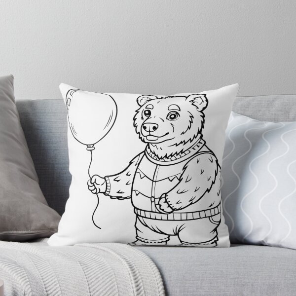Item preview, Balloon Bear Whimsy Playful Creatures Animals Fruits Plants  designed and sold by ART ATTACK ZONE.
