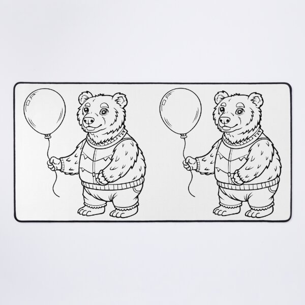 Item preview, Balloon Bear Whimsy Playful Creatures Animals Fruits Plants designed and sold by ART ATTACK ZONE.