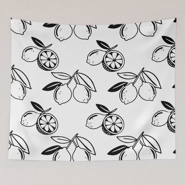 Item preview, Lemons Pattern Whimsy Playful Creatures Animals Fruits Plants  designed and sold by ART ATTACK ZONE.