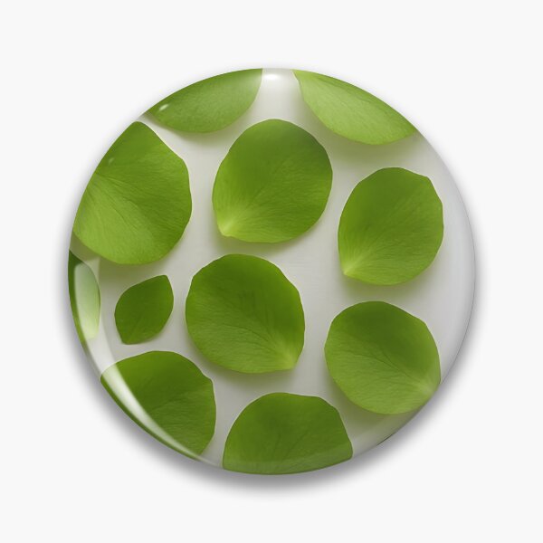 Item preview, Botanical Serenity – Light Green Petal Border on White designed and sold by EmeraldeaArt.