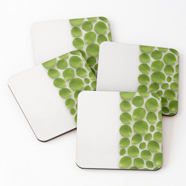 Item preview, Botanical Serenity – Light Green Petal Border on White designed and sold by EmeraldeaArt.