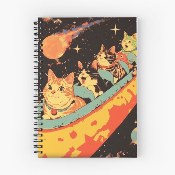 Item preview, Retro Cats in a Spaceship designed and sold by WigOutlet.