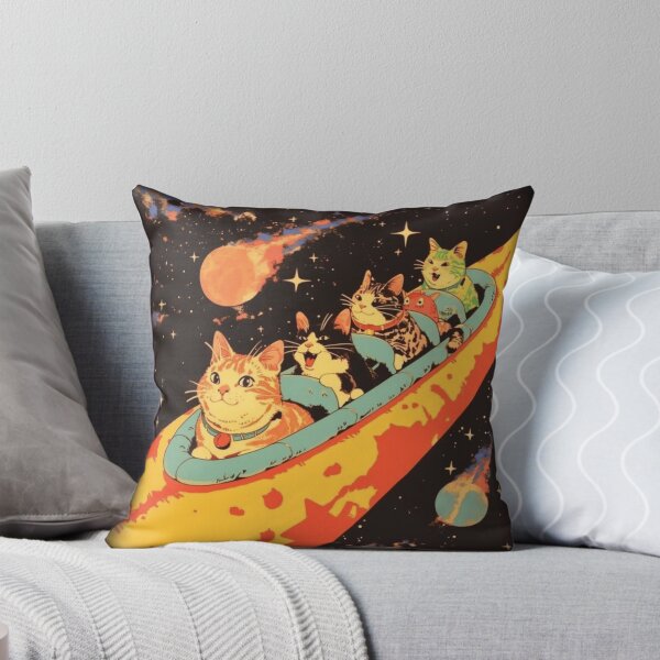 Item preview, Retro Cats in a Spaceship designed and sold by WigOutlet.