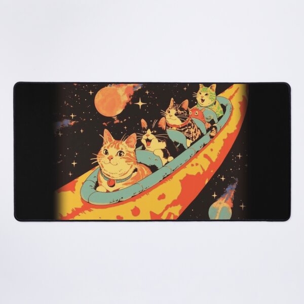 Item preview, Retro Cats in a Spaceship designed and sold by WigOutlet.