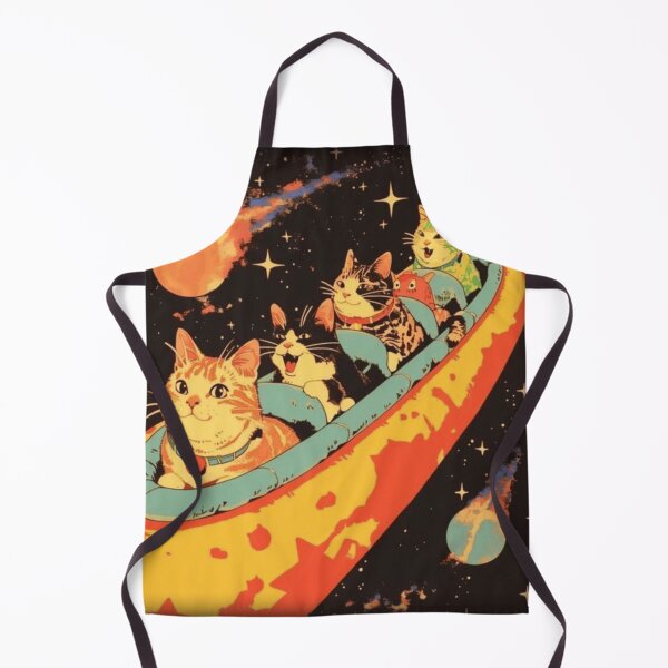 Item preview, Retro Cats in a Spaceship designed and sold by WigOutlet.