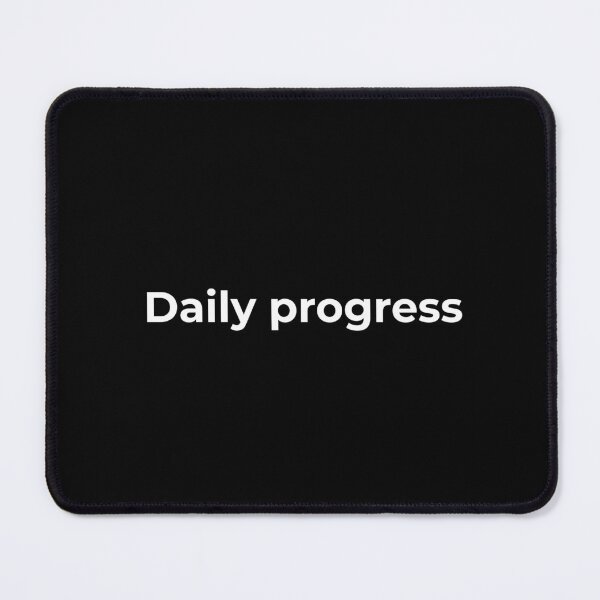Item preview, Daily Progress – Discipline and Consistency Quote | White Text on Black Minimal Design designed and sold by AXIS-EQUILIBRIO.