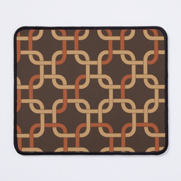 Item preview, Gotcha print pattern in pumpkin and coffee designed and sold by Roxburylane.