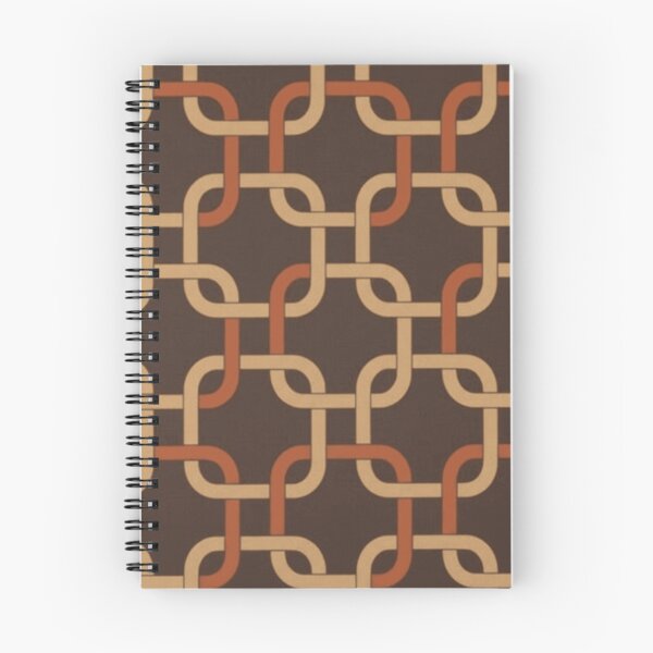 Item preview, Gotcha print pattern in pumpkin and coffee  designed and sold by Roxburylane.