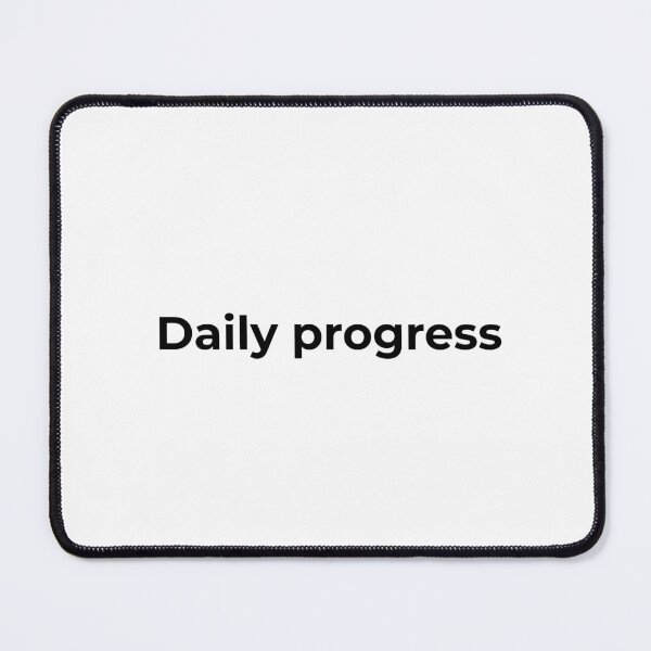 Item preview, Daily Progress – Clean Consistency Mindset Quote | Black Text on White Minimal Design designed and sold by AXIS-EQUILIBRIO.