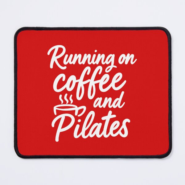 Item preview, Running On Coffee and Pilates Shirt – Funny Pilates Lover Gift, Caffeine Workout Quote designed and sold by DesignHouse07.