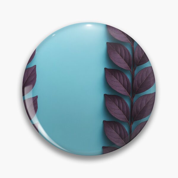 Item preview, Violet Veil – Purple Leaves Framing on Light Blue designed and sold by EmeraldeaArt.