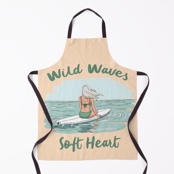 Item preview, Wild Waves, Soft Heart – Female Surf Illustration designed and sold by Sea Gem.