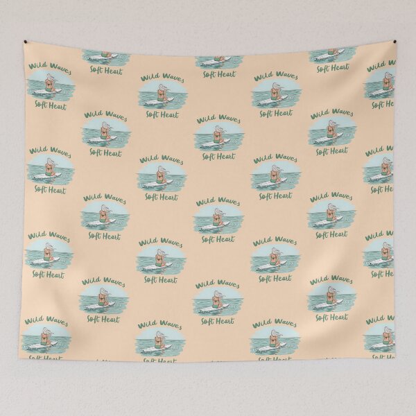 Item preview, Wild Waves, Soft Heart – Female Surf Illustration designed and sold by Sea Gem.
