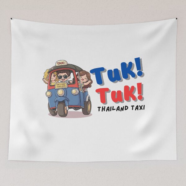 Item preview, Cute Thailand Tuk Tuk – Welcome Thailand Travel Cartoon | Thai Vacation Souvenir designed and sold by Beeform.