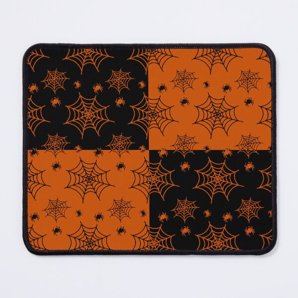 Item preview, Black and orange interchange web pattern designed and sold by serenebookworm.