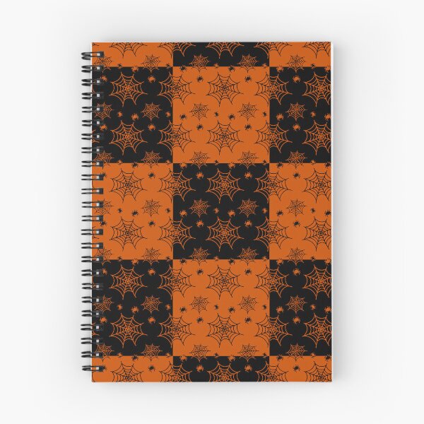Item preview, Black and orange interchange web pattern designed and sold by serenebookworm.