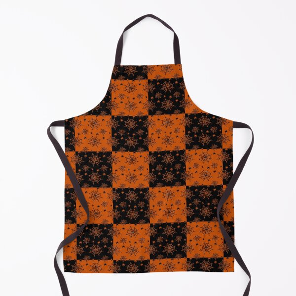 Item preview, Black and orange interchange web pattern designed and sold by serenebookworm.