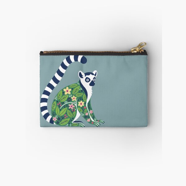 Item preview, Folk Art Ring‑Tailed Lemur – Spring Scandinavian Folk Art by heidiannemorris © designed and sold by FOLK ART FUSION by heidiannemorris.