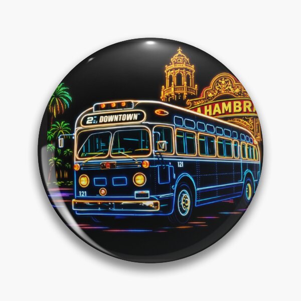 Item preview, Sacramento Transit Authority 121. By Alhambra theater, Sacramento,  Ca  Neon designed and sold by StopRequest.